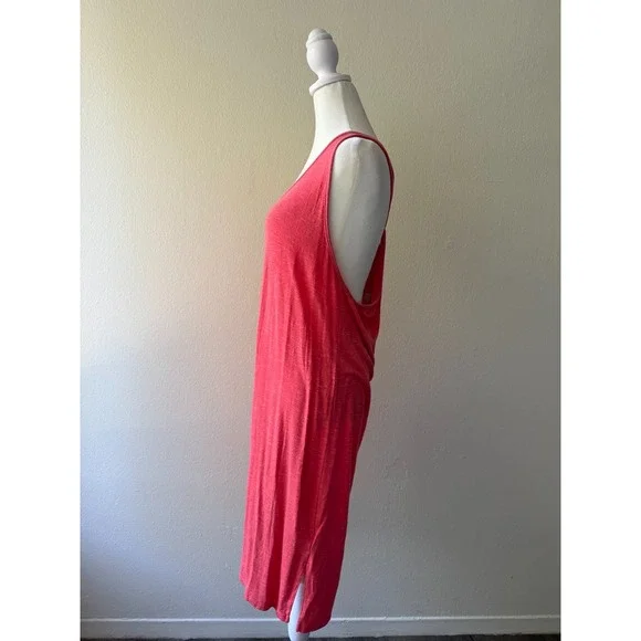 Anthropologie Saturday Sunday Coral Tank Midi Dress Racerback Casual Travel Sz M - Picture 2 of 10